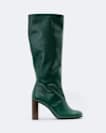 Marisa Leather Heeled Knee-High Boots