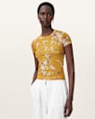 Ellie Floral Print Mesh T-Shirt