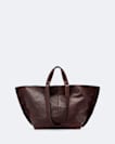 Leather tote bag