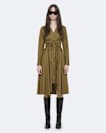 Marley asymmetric cotton poplin shirt dress