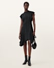 Fleur Textured Asymmetric Hem Dress