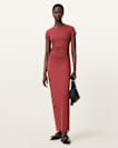 Katarina Short Sleeve Slim Fit Midi Dress