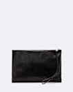 Siloh Pinked-Edge Large Leather Pouch
