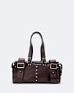 Stud Leather Grab Bag