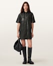 Rock Leather Mini Dress