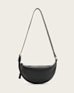 Half Moon Leather Crossbody Bag