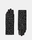 Zoya Knitted Cuff Leather Gloves