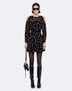 Split sleeve midi dress