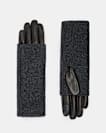 Zoya Knitted Cuff Leather Gloves