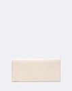 Pinked edge leather continental wallet