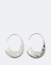 Talon Large Flat Hammered Earrings