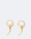 Talon Pendant Huggie Earrings