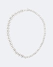 Faceted Metal Bead Necklace
