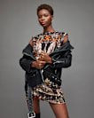 Hali Gene Butterfly Print Mini Dress