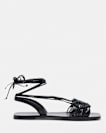 Donna Leather Rope Strappy Sandals