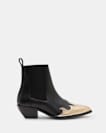 Dellaware Pointed Leather Western Boots