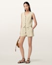 Aleida Drawcord Waist Tailored Shorts