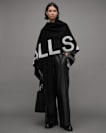 Rae Logo Ruana Wool Scarf