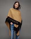 Saints Border Logo Wool Ruana Scarf