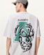 Caduceus Oversized Graphic Printed T-Shirt