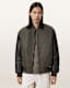 Myler Leather Sleeve Bomber