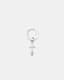 Jude Cross Hoop Earring
