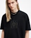 Below Logo Printed Oversized T-Shirt