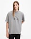 Fraktur Logo Print Oversized T-Shirt