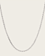 Noah Twisted Silver Chain Necklace