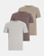 Brace Brushed Cotton Crew T-Shirt 3 Pack