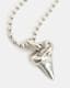 Shark Tooth Sterling Silver Pendant Necklace