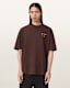Redact Oversized Embroidered Logo T-Shirt