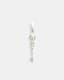 Arrow Sterling Silver Hoop Earring
