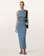 Katarina Boat Neck Slim Fit Maxi Dress
