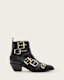 Jane Buckle Pointed Leather Boots