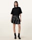 Vena Leather Kilt Skirt