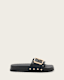 Ellie Studded Buckle Leather Sliders