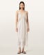 Samia Linen Lace Midi Dress