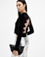 Regina Velvet Cut-Out Cropped Top