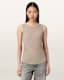 Katarina Boat Neck Slim Fit Tank Top