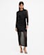 Nora Ruched Sparkle Midi Dress