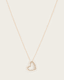 Vida Beaded Heart Pendant Necklace