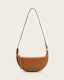 Half Moon Leather Crossbody Bag