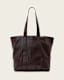 Ares Grain Leather Open Tote Bag