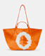 Hannah Tie Dye Leather Tote Bag