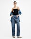Mia Carpenter Wide Leg Denim Jeans