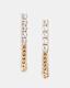 Delmy Crystal Curb Chain Earrings
