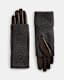 Zoya Knitted Cuff Leather Gloves