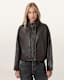 Ryder Funnel Neck Leather Jacket