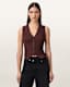 Cruz Ribbed Knitted Waistcoat